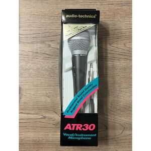 NIB Audio Technica AT30 Cardioid Dynamic Vocal/Instrument Full Sound Microphone